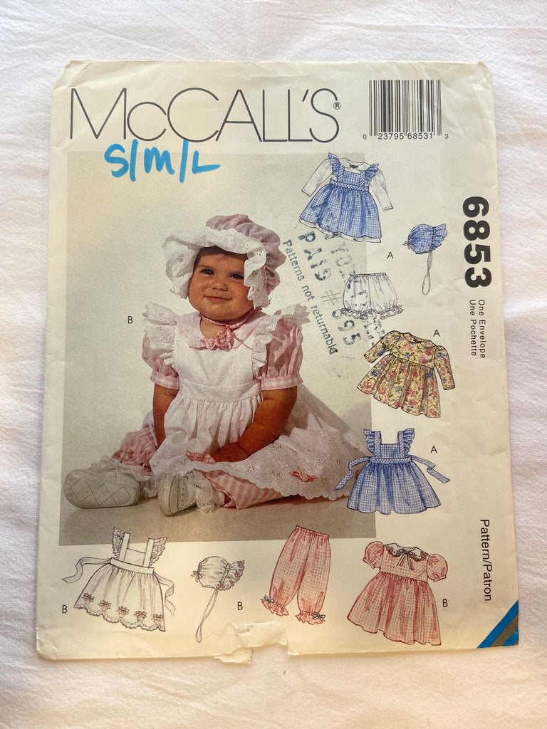 McCall's Sewing Pattern B6444 – Infants' Top, Dress & Panties Set (Sizes Nbn To XL) - View #11
