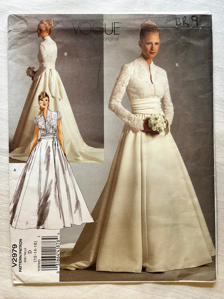 Vogue Bridal Original V2979 UNCUT Wedding Dress Sizes 12-16