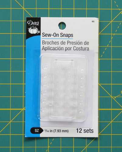 Clear Sew On Snaps 1/4 Inch From Brewer