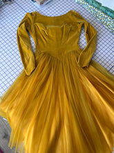 Gold Long Sleeve Dress