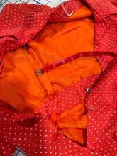 Red Mini Polka Dot Collared Dress