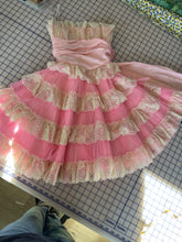 Betsey Johnson Pink Ruffle n' Lace Dress