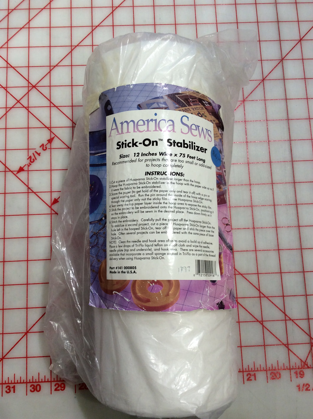 America Sews Stick On Stabilizer