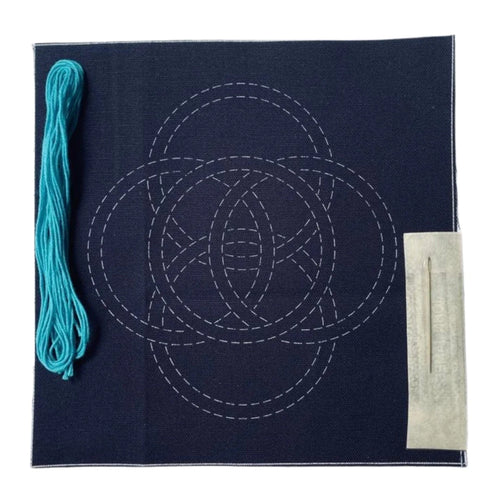 Yazzii Sashiko Atlantic Circlex Aqua