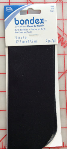 Black Bondex Patches From Brewer