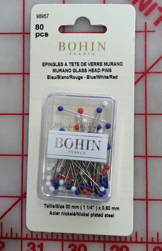 Bohin Glass Head Pins