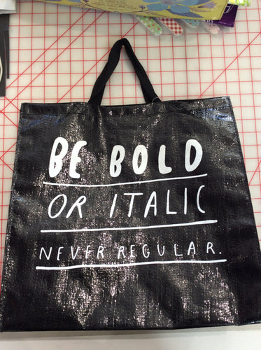 Blue Q Bold Italic Tote