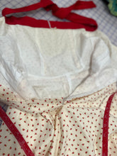 White and Red Floral Dot Halter Dress