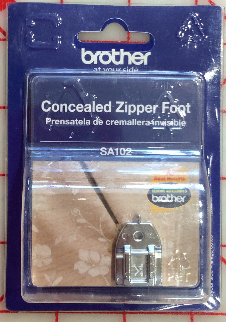 Concealed Zipper Foot SA102 Brother