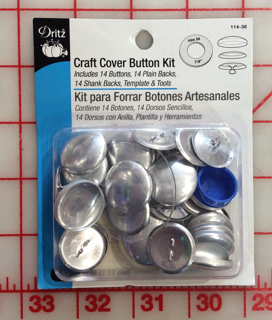 B Dritz Craft Button Kit #36/14