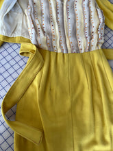 Yellow Skirt, Jacket, and Striped Blouse