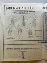 Folkwear 241 UNCUT Misses Dress and Knitted Stole Sizes 6-16