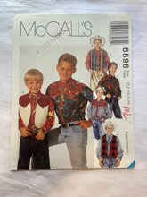 McCall's 6896 Pattern UNCUT Lined Vest & Shirts 10, 12 ,14