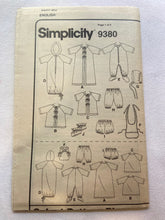 Simplicity 9380 Pattern PARTIALLY CUT Infants' Layette Robe, Bub, Bonnet, Booties, Shorts - 47