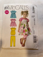 Easy McCall's M6272 Pattern UNCUT Girl's Dress & Leggings Sizes 2,3,4,5