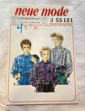 Neue Mode J 55121 Pattern CUT Juniors' Button Down Shirt ages 6-12 RARE