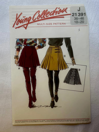Neue Mode Young Collection Pattern J21391 UNCUT Adult Skirt Sizes 10-20