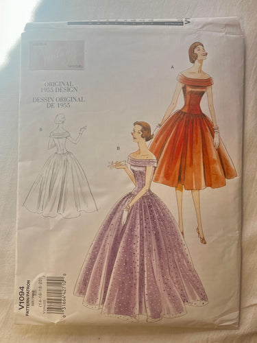 Vogue Vintage V1094 UNCUT Misses Dress Sizes 14-20