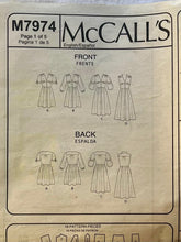 McCall's M7974 CUT Misses Dress Size 22