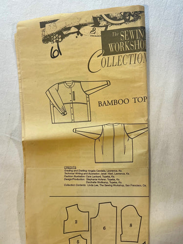 The Sewing Workshop Bamboo Top CUT Blouse Size L