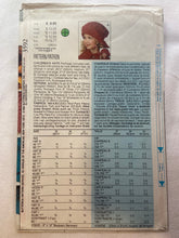 Butterick 3592 Pattern UNCUT Childrens' Hat S/M/L