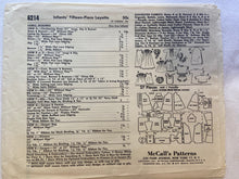 McCall's 6214 Pattern UNCUT Infants' Fifteen-Piece Layatte