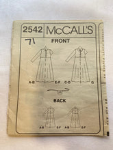 McCall's 2542 Pattern CUT Childrens' & Girls' Dress & Belt Bag Sizes 4, 5, 6