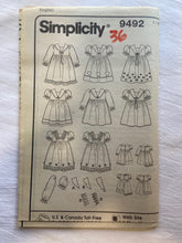 Simplicity 9492 Pattern UNCUT Toddlers' Design Your Own Dress