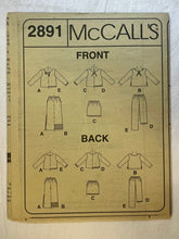 Easy McCall's 2891 Pattern UNCUT Girl's Shirt, Skirt, Pants Size 7, 8, 10