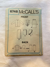 McCalls's 6748 Pattern UNCUT Unlined Vest & Mock Wrap Skirt 7, 8, 10