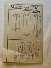 Vogue V8202 UNCUT Adult Pants Sizes 6-10