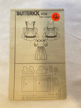 Butterick 4750 Pattern UNCUT Toddlers' Dress & Pinafore Sizes 1, 2, 3
