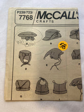 McCall's 7768 UNCUT Pattern Infants, Toddler & Children Fashion Accessories Kids' Hat - 58