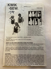 Kwik Sew 2249 Pattern PARTIALLY CUT Boys' & Girls' Vest sizes 4-14