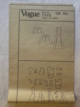 Vogue Girl 7503 Pattern PARTIALLY CUT Girls Dress and Coat Sizes 7, 8, 10