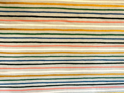 Happy Stripe Mint Metallic