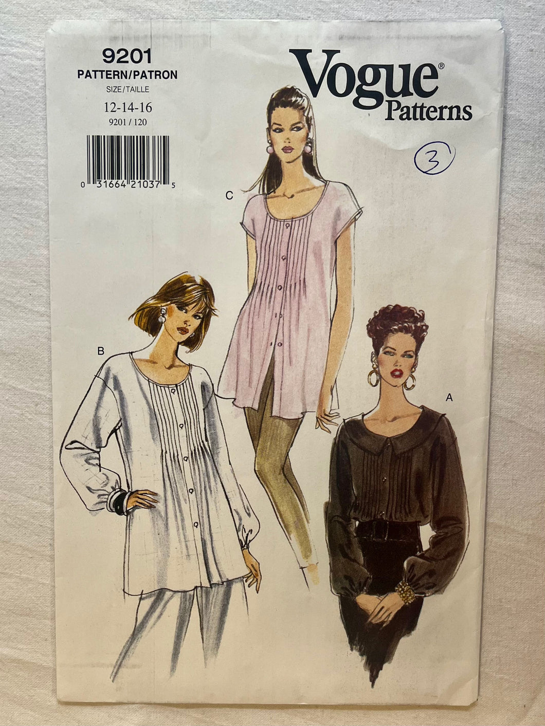 Vogue 9201 PARTIALLY CUT Maternity Wear Size 12-16 Wee Scotty Vogue 9201 PARTIALLY CUT Maternity Wear Size 12-16 Wee Scotty