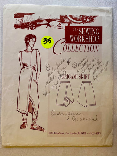 The Sewing Workshop Origami Skirt UNCUT Adult Skirt Sizes 8-18