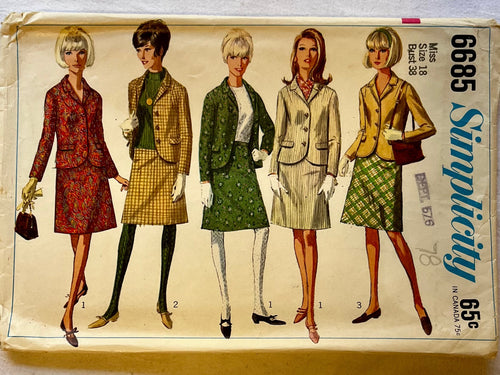 Simplicity 6685 CUT Suit Size 18