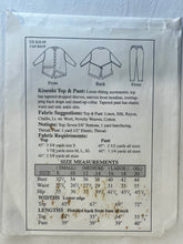 The Sewing Workshop Kinenbi Top and Pant CUT Blouse Size M