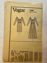 Vogue Yves Saint Laurent 1996 CUT Misses Dress Size 10