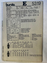 Burda 5319 PARTIALLY CUT Men's Wear Sizes 14.5-17.25