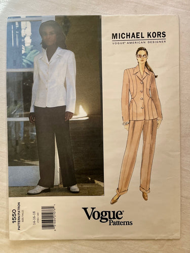 Vogue Michael Kors 1550 UNCUT Suit Sizes 14-18