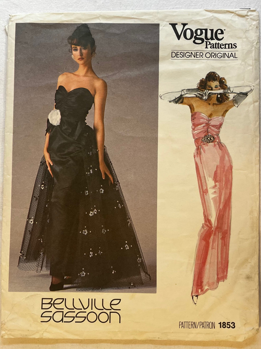 Vogue Bellville Sassoon 1853 PARTIALLY CUT Misses Dress Size 12 Wee Scotty Vogue Bellville Sassoon 1853 PARTIALLY CUT Misses Dress Size 12 Wee Scotty