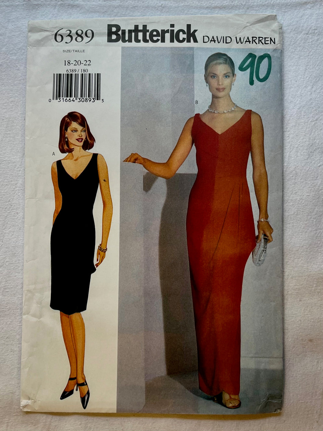 Butterick 6389 UNCUT Misses Dress Sizes 18-22 Wee Scotty Butterick 6389 UNCUT Misses Dress Sizes 18-22 Wee Scotty
