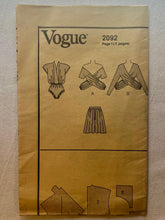 Vogue Donna Karan 2092 PARTIALLY CUT Blouse Size 10