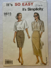 Simplicity 9815 PARTIALLY CUT Adult Skirts Sizes 10-20
