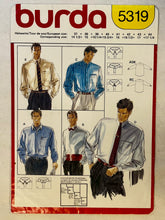Burda 5319 PARTIALLY CUT Men's Wear Sizes 14.5-17.25