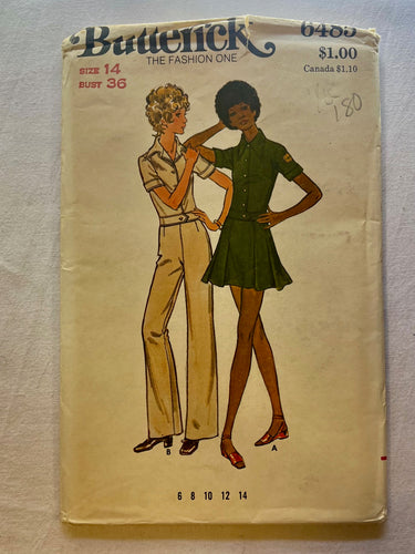 Butterick 6485 UNCUT Misses Dress Size 14