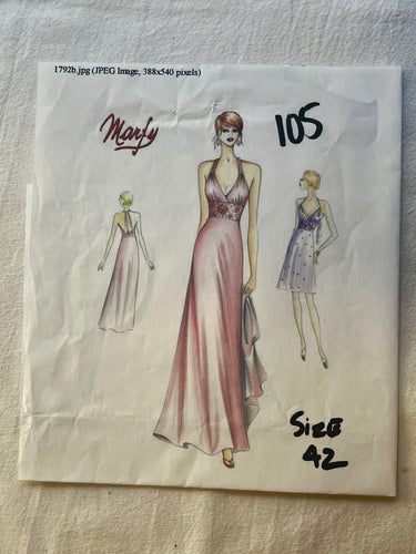 Marty Modello 1972 CUT Misses Dress Size 42